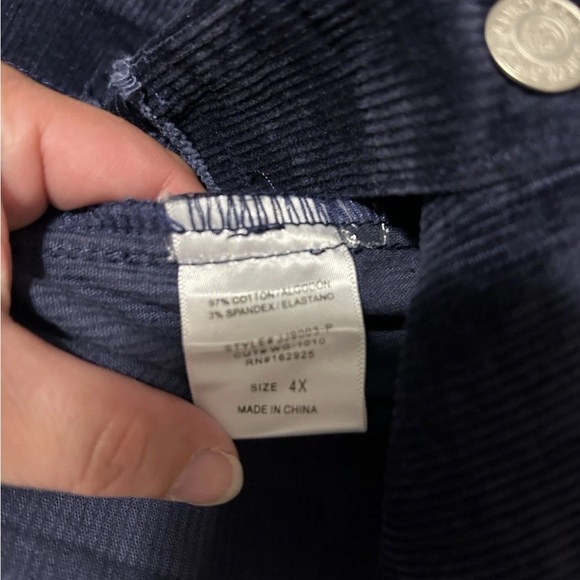 Glitzy Girlz Navy Cropped Corduroy Jacket - NWT - Size 4x - Picture 6 of 10